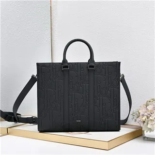 Dior Book Tote bolsa tote Bege e Navy Oblique Monogram 10