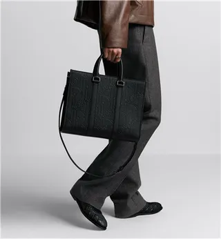 Dior Book Tote bolsa tote Bege e Navy Oblique Monogram 18