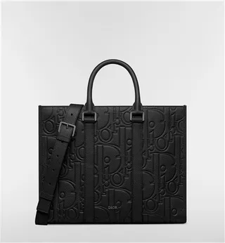 Dior Book Tote bolsa tote Bege e Navy Oblique Monogram 19