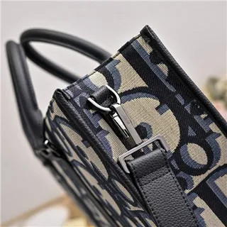 Dior Book Tote bolsa tote Bege e Navy Oblique Monogram 23
