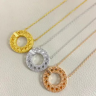 Dior Collier avec Pendentif en Maille Ouverte Circulaire