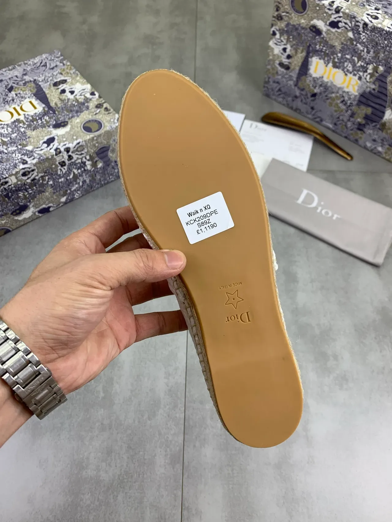 Dior Espadrille Brancas Jacquard Oblique Slip-On Boat Shoes 3