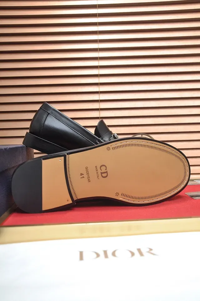Dior Horsebit Loafer Black Leather Loafers 7