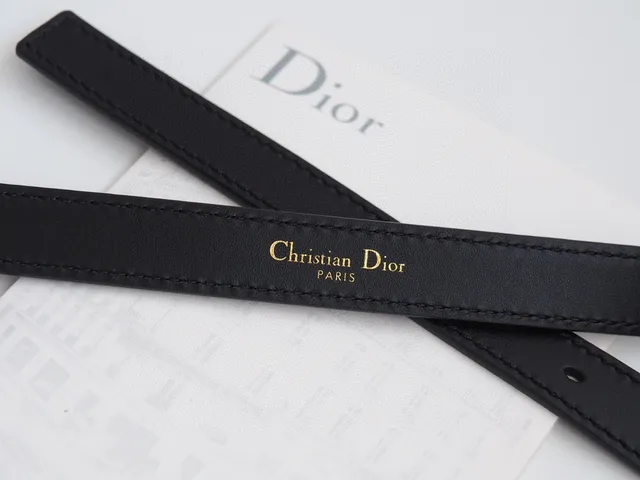 Dior Logo Buckle Black Leather Belt 2