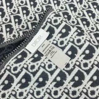 Dior Monogram Knit Cashmere Scarf