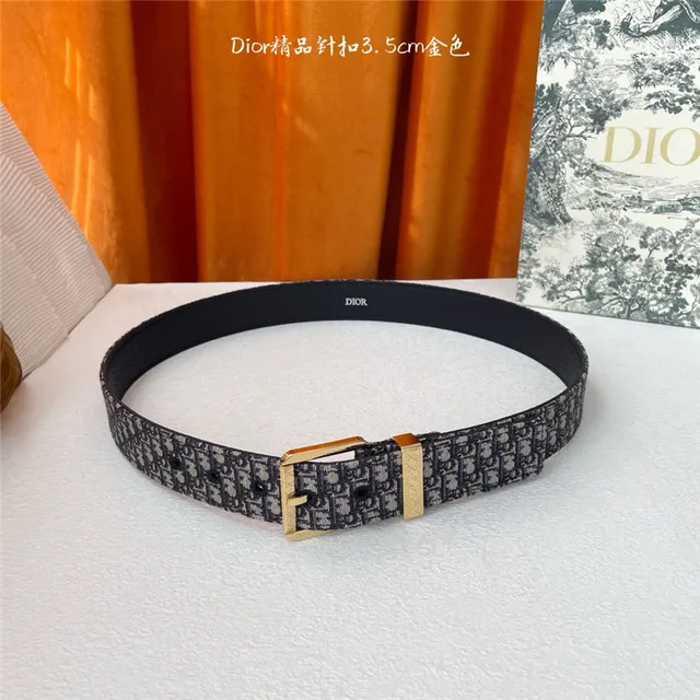 Dior Oblique Preto Prata Embossado Monogram Gunmetal Fivela de pino Cinto de couro 15