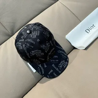 Dior Oblique Monogram Black Baseball Cap
