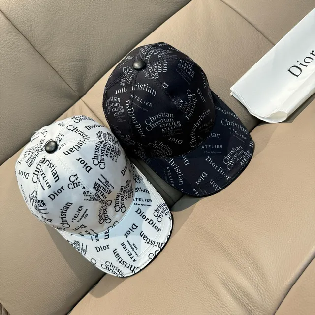 Dior Oblique Monogram Black Baseball Cap 2