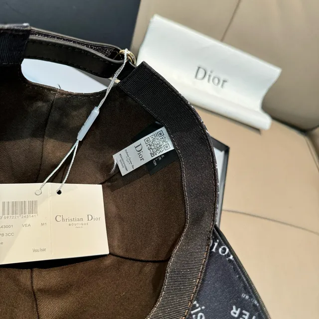 Dior Oblique Monogram Black Baseball Cap 3
