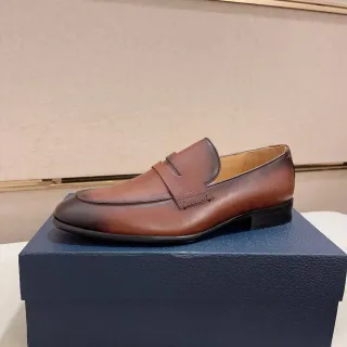 Dior पेनी लोअफर ब्राउन लेदर पुरुष लोअफर
