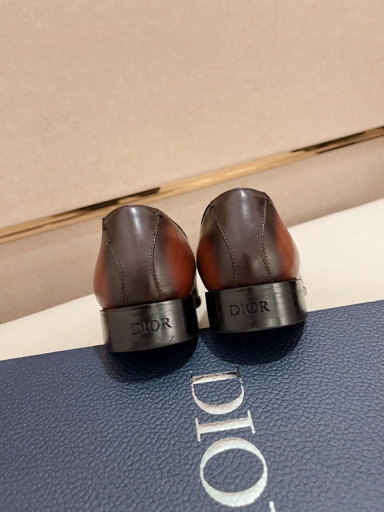 Dior Penny Loafer Brown Leather Men's Loafers 4