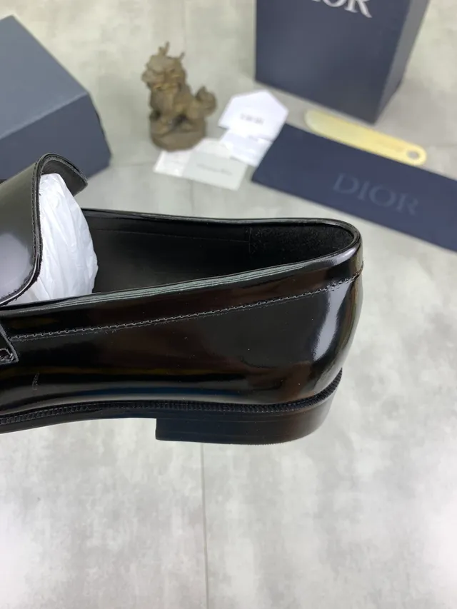Dior Penny Loafer Glossy Black Patent Leather Loafer 3