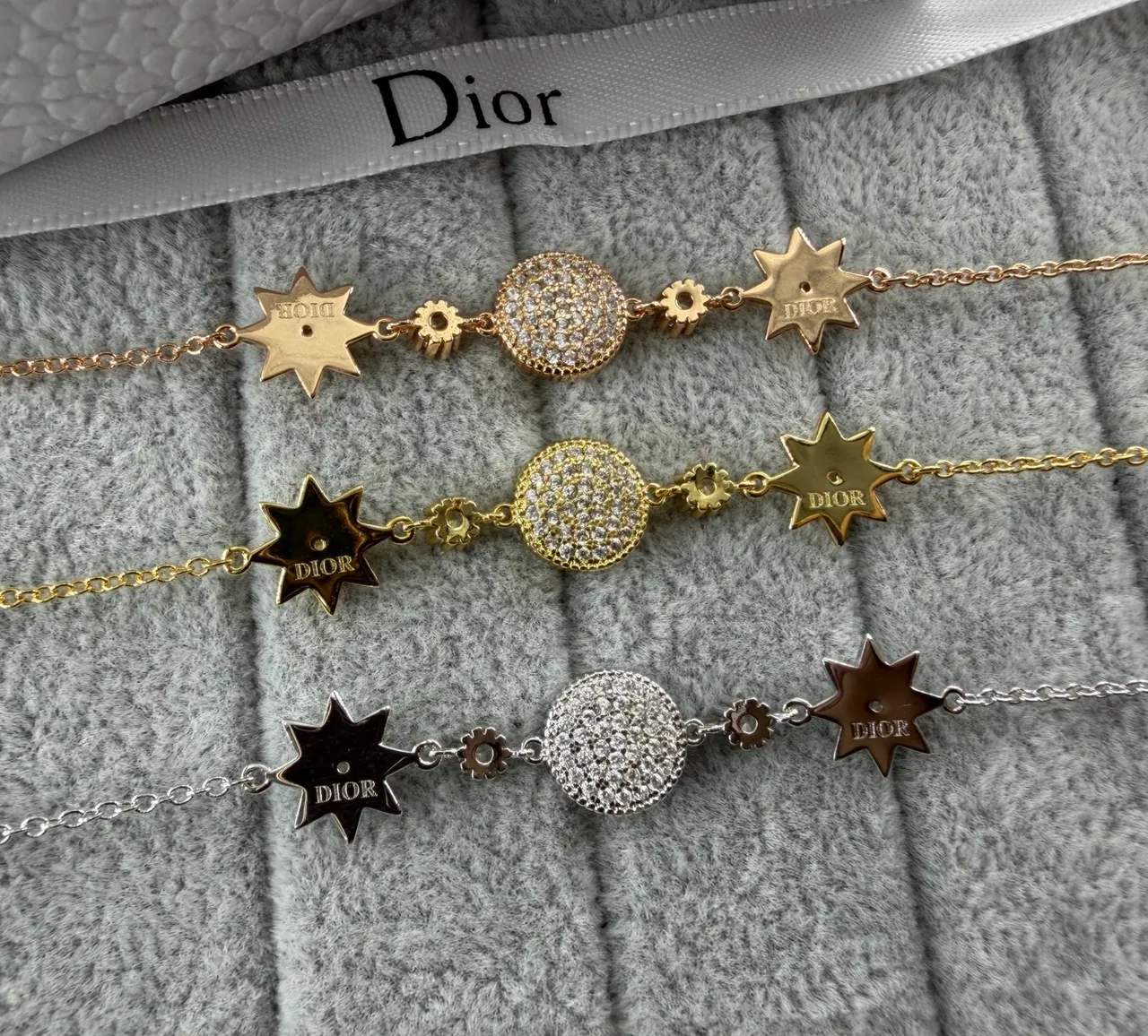 Dior Rose des Vents Star and Compass Crystal Bracelets 2