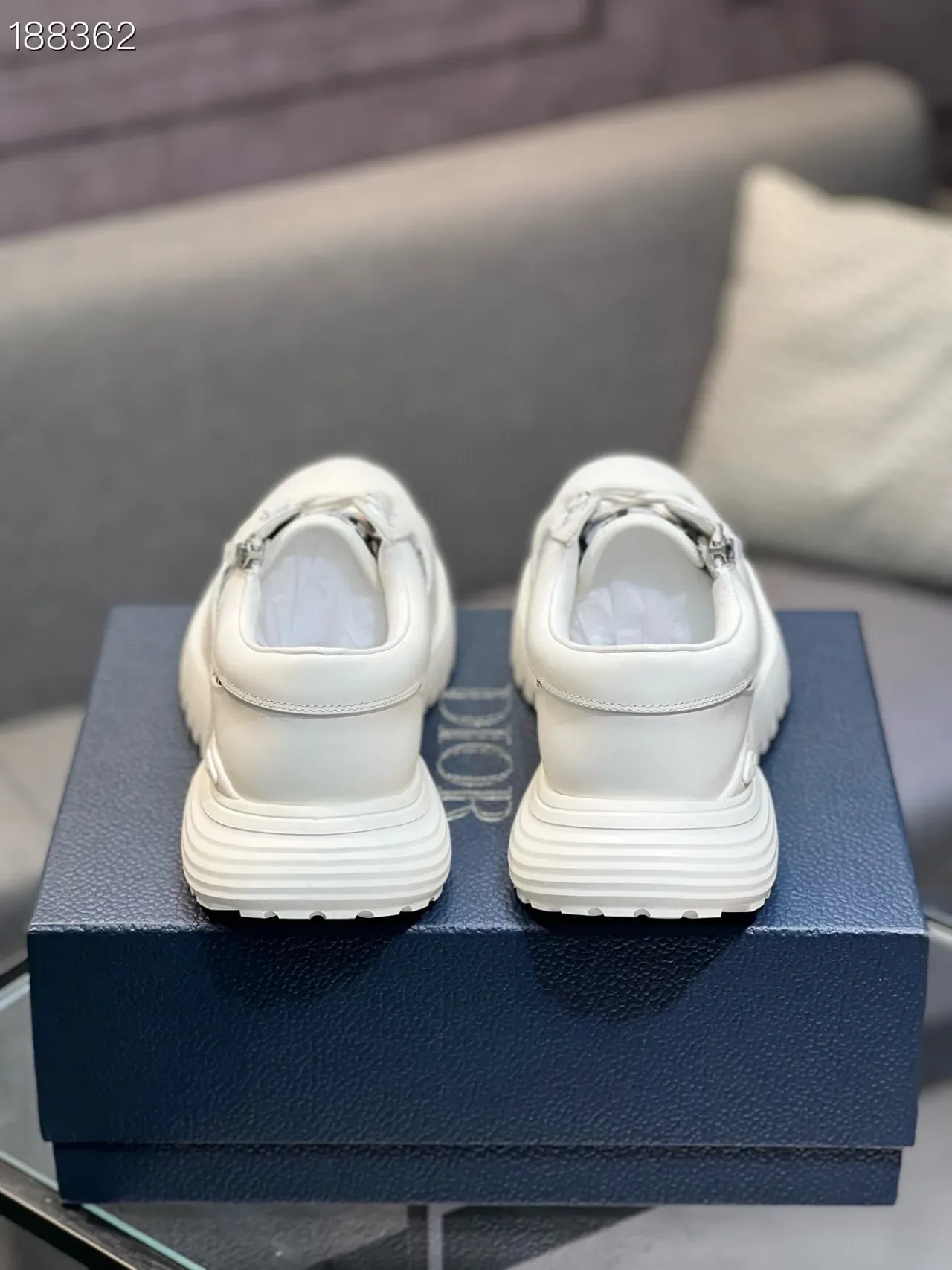 Dior White Black Chunky Sole Monogram Panel Lifestyle Sneakers 2