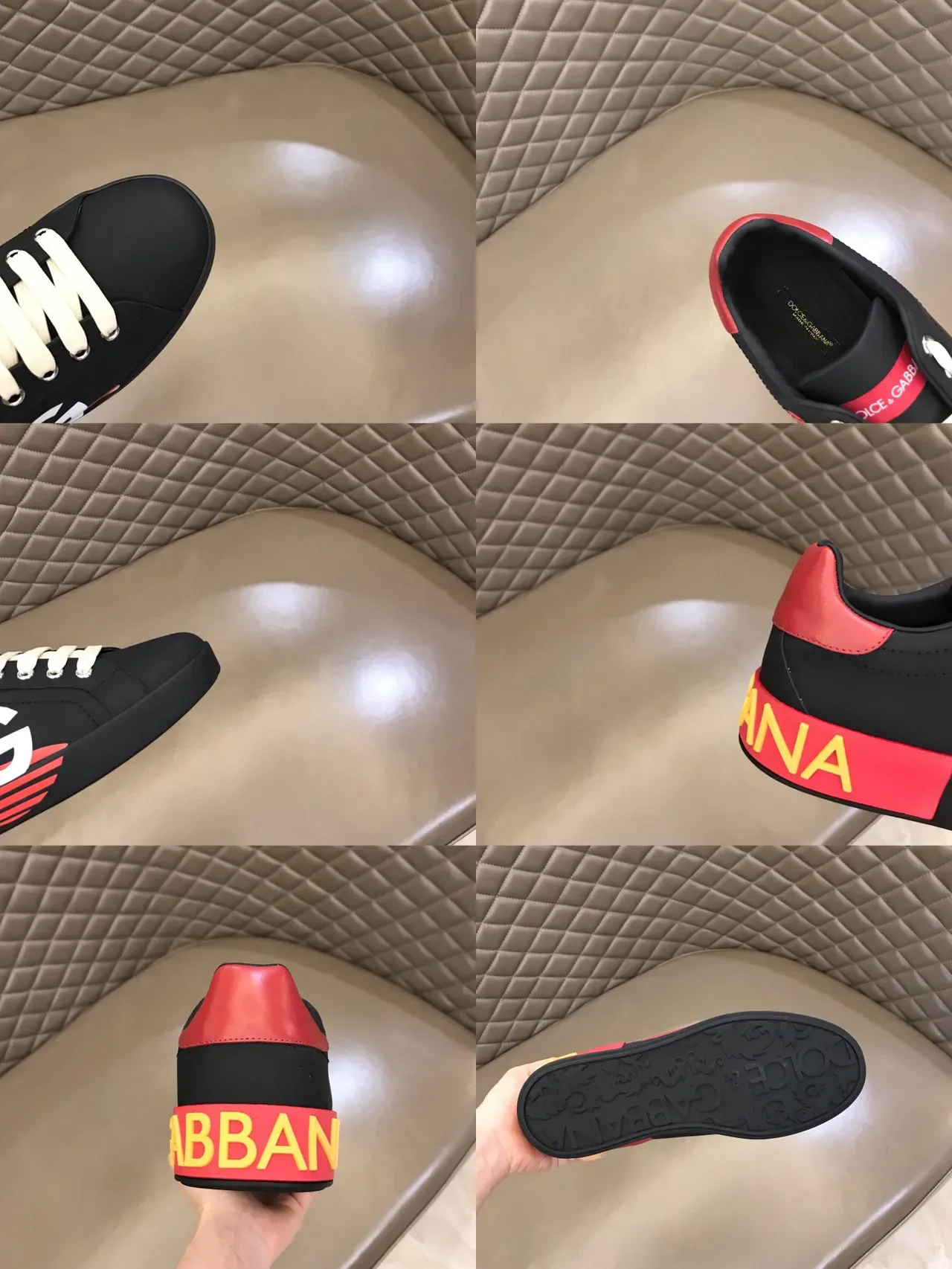 Dolce & Gabbana DG Cactus Noir Rouge Jaune Style de vie Chaussures 2