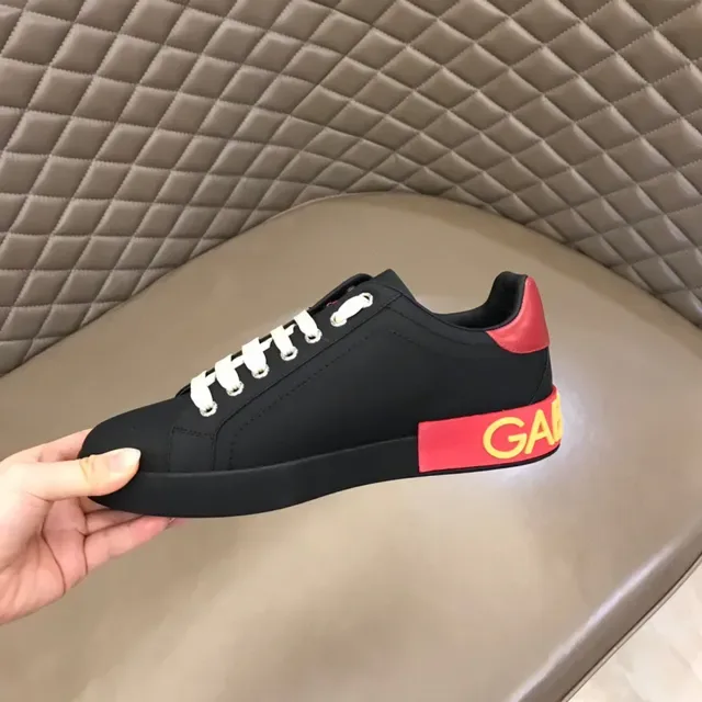 Dolce & Gabbana DG Cactus Noir Rouge Jaune Style de vie Chaussures 3