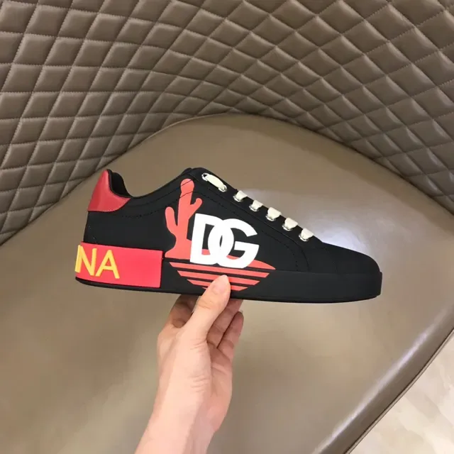 Dolce & Gabbana DG Cactus Noir Rouge Jaune Style de vie Chaussures 5