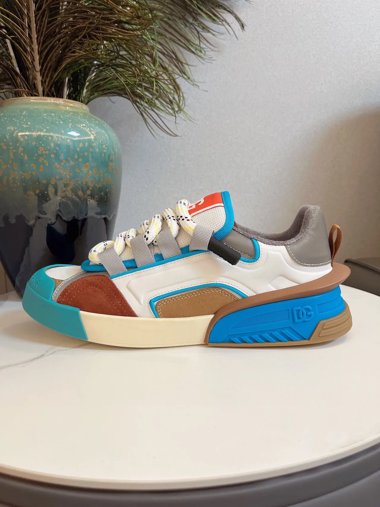 Dolce & Gabbana Multicolor Patchwork Chunky Sneakers 3