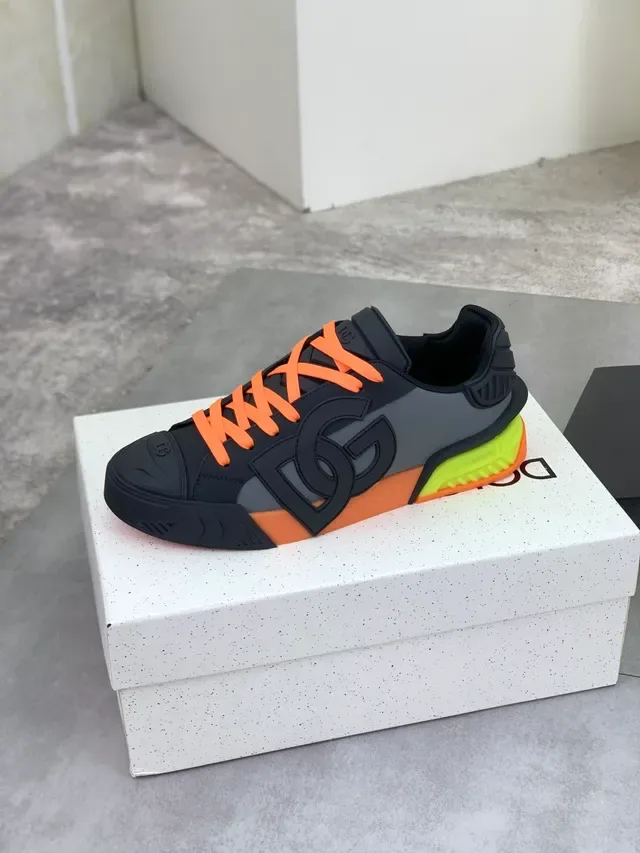 Dolce & Gabbana Black and Orange Logo Sneaker 4