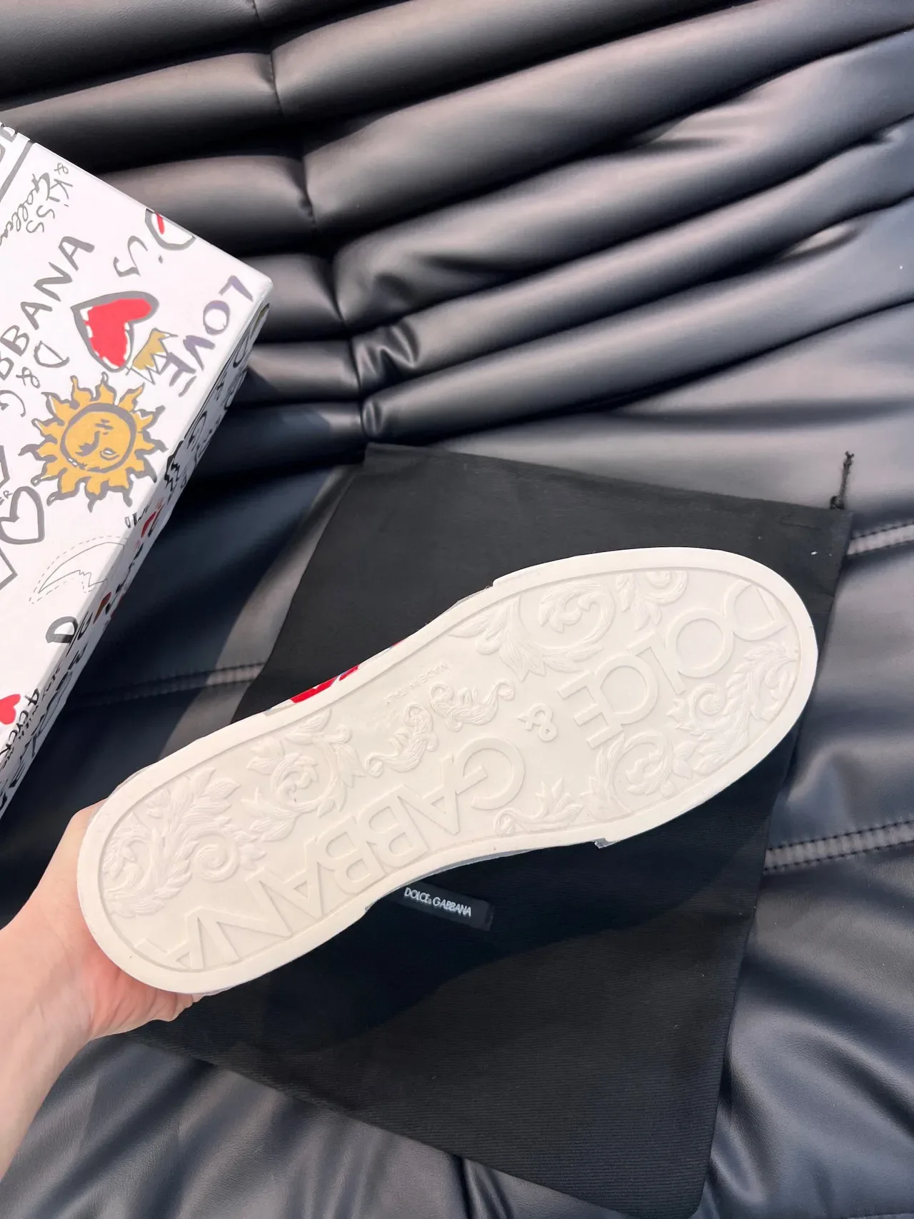 Dolce & Gabbana Graffiti-Printed Low-Top Lifestyle Sneakers 2