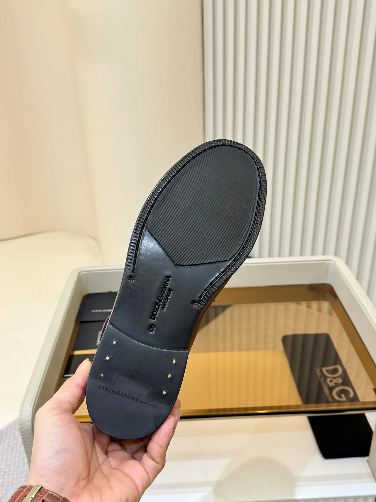 Dolce & Gabbana Mocassin Penny Marron Noir Tressé Moc-Toe Loafer 2
