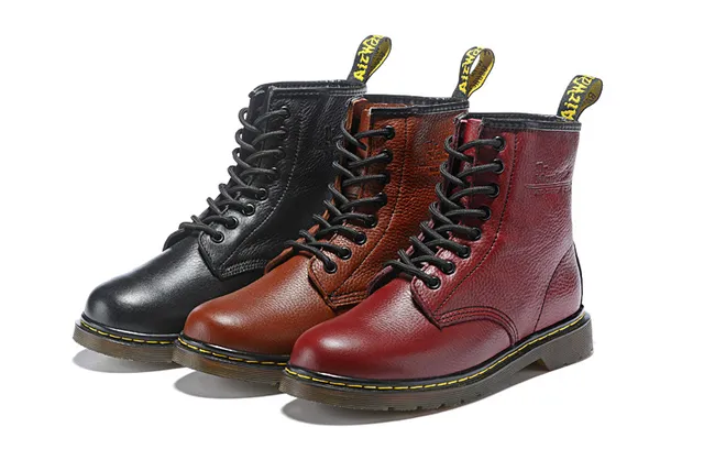 Dr. Martens 1460 Bota Martin Marrón Cuero Granulado 2
