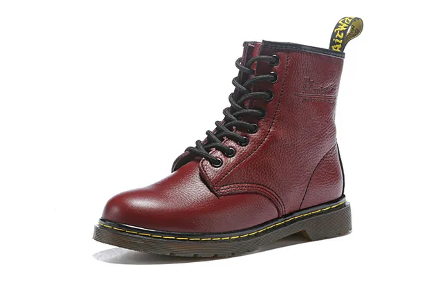 Dr. Martens 1460 Bota Martin Marrón Cuero Granulado 14