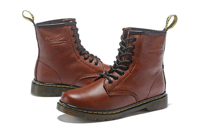 Dr. Martens 1460 Bota Martin Marrón Cuero Granulado 22
