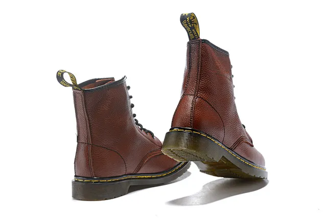 Dr. Martens 1460 Bota Martin Marrón Cuero Granulado 23