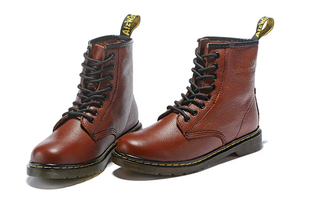 Dr. Martens 1460 Bota Martin Marrón Cuero Granulado 24