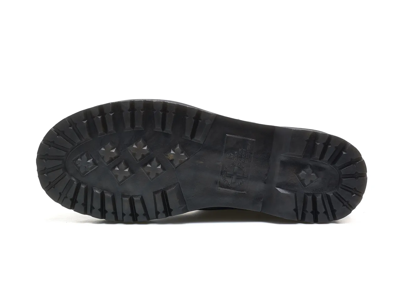 Dr. Martens Jadon Black Yellow Platform Sole Cap Toe Martin Boots 6