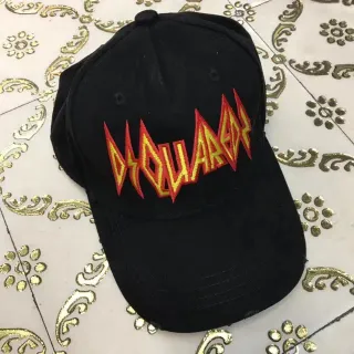 Dsquared2 Flame Logo Black Baseball Cap