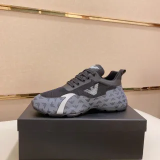 Emporio Armani Eagle Logo Monogram Midsole Lifestyle Sneakers