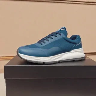Emporio Armani Navy and White Lifestyle Sneakers