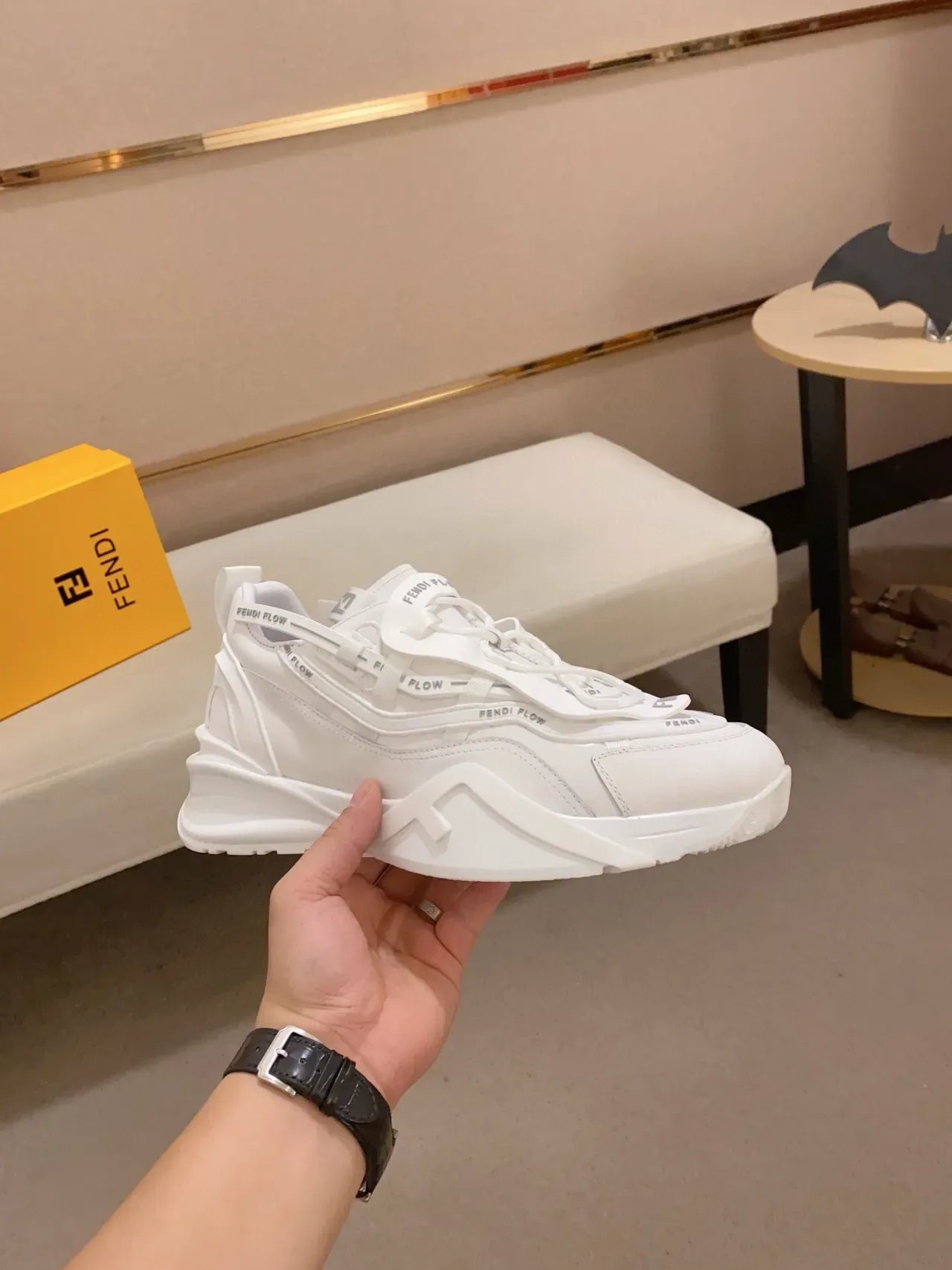 Fendi Flow White Chunky Sneakers 5