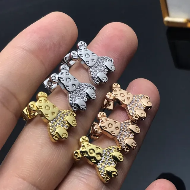 Bear-Shaped Pavé-Set Rose Gold-Tone Rings 3