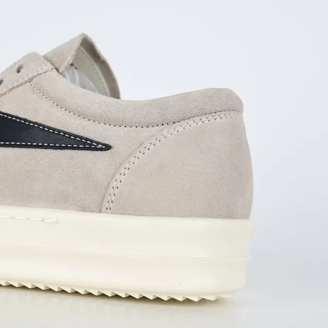 Beige Black Suede Upper Side Panel Sneakers 4