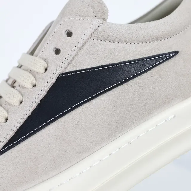 Beige Black Suede Upper Side Panel Sneakers 6