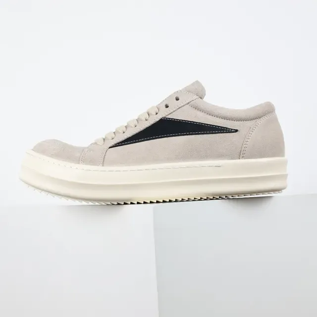 Beige Black Suede Upper Side Panel Sneakers 9