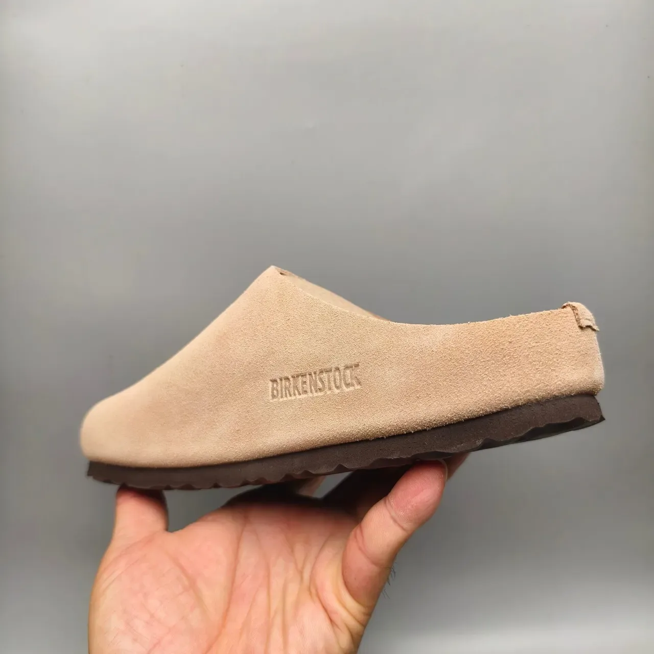 Beige Brown Suede Upper Backless Slip-On Casual Shoes 3