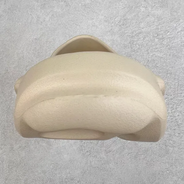 Beige Sculpted Monolithic Matte Foam-Like Sneakers 3
