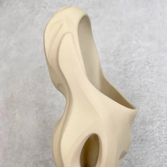 Beige Sculpted Monolithic Matte Foam-Like Sneakers 5