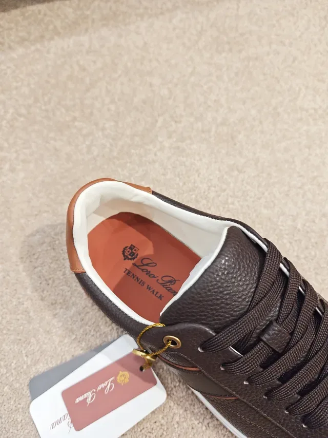 Black and Brown Leather Low-Top Sneaker 4