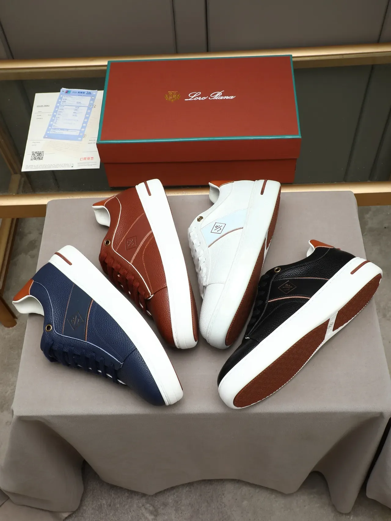 Black and Brown Leather Platform Sneaker 2
