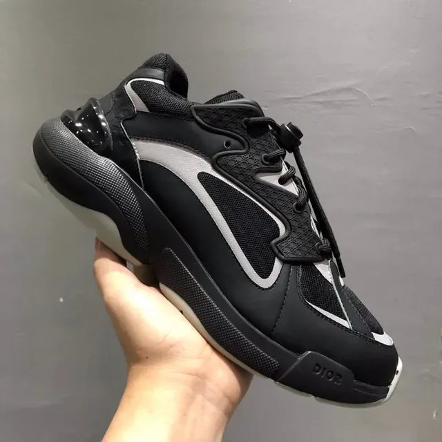 Black and Gray Layered Upper Lifestyle Sneakers 5