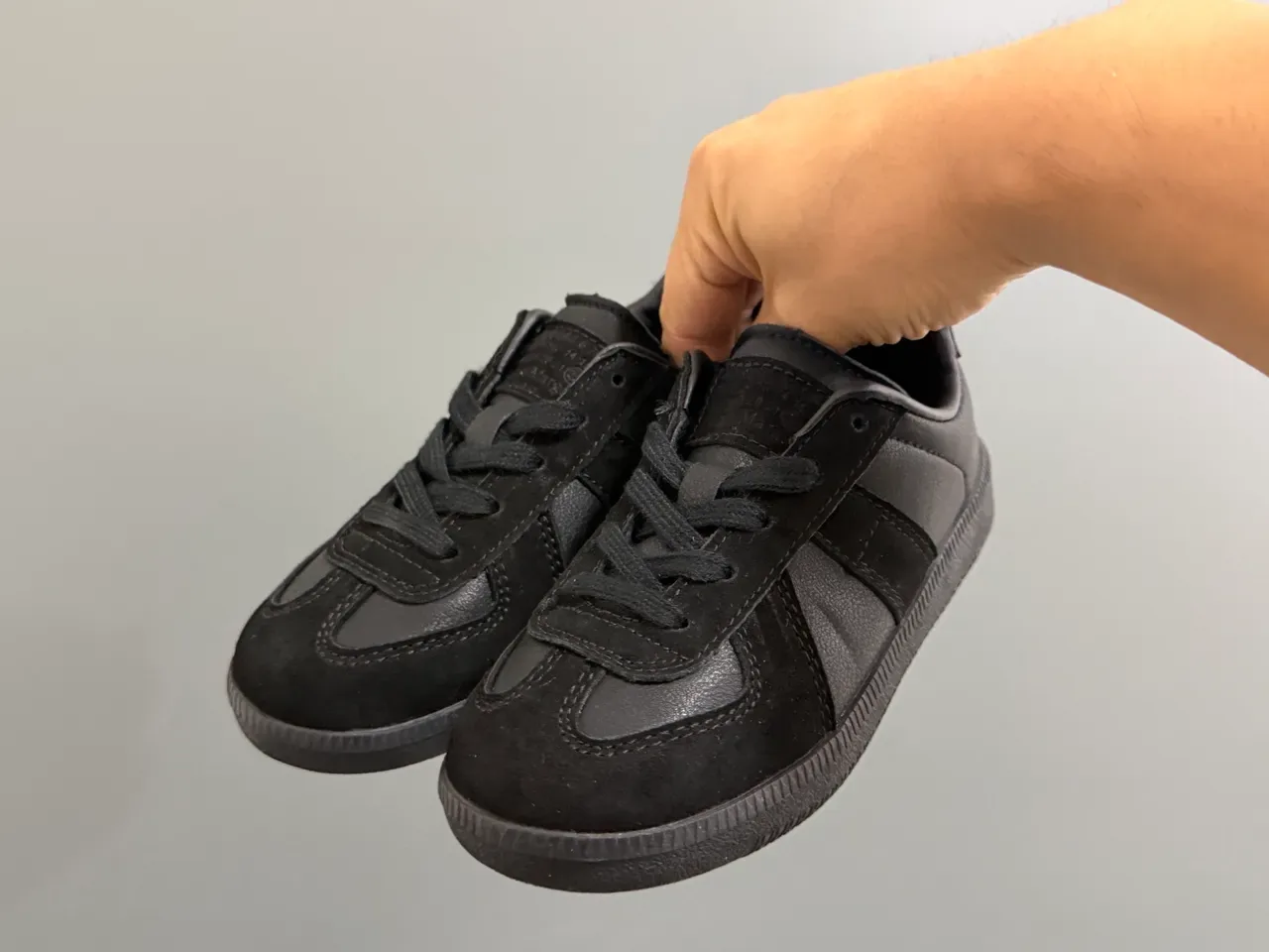 Black and White Panelled Suede Lifestyle Sneakers 8