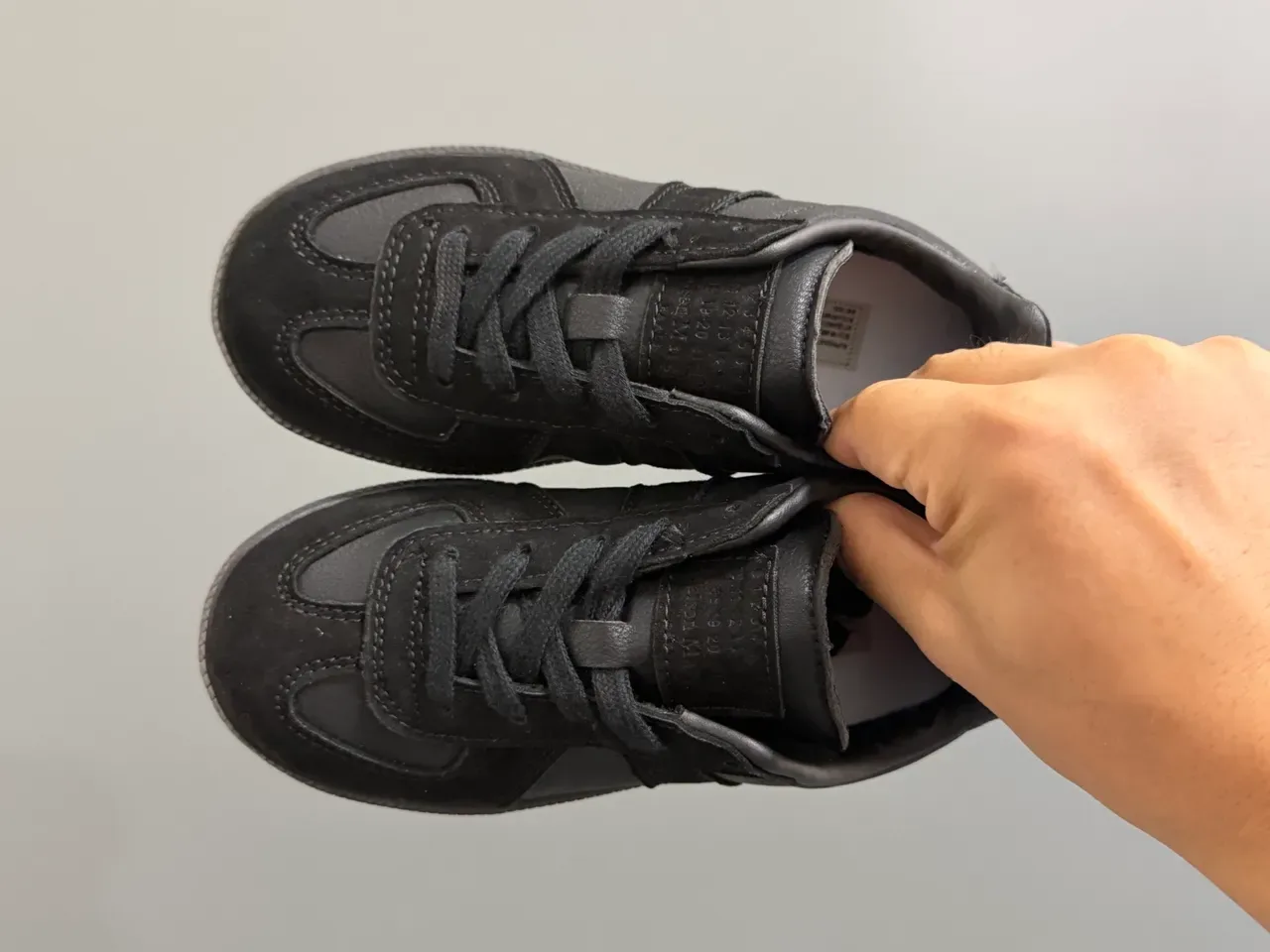 Black and White Panelled Suede Lifestyle Sneakers 9
