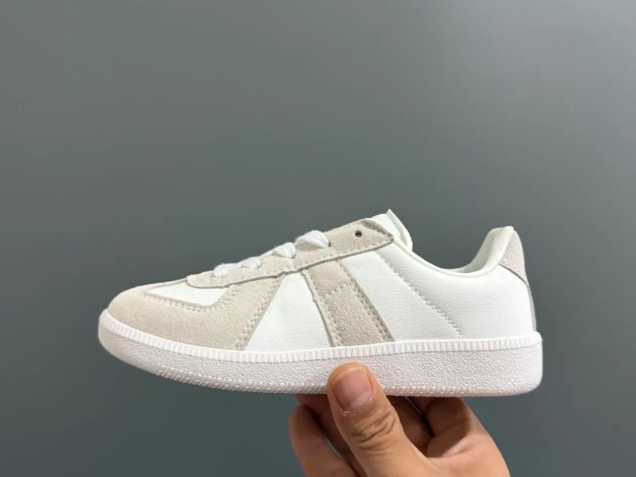 Black and White Panelled Suede Lifestyle Sneakers 20