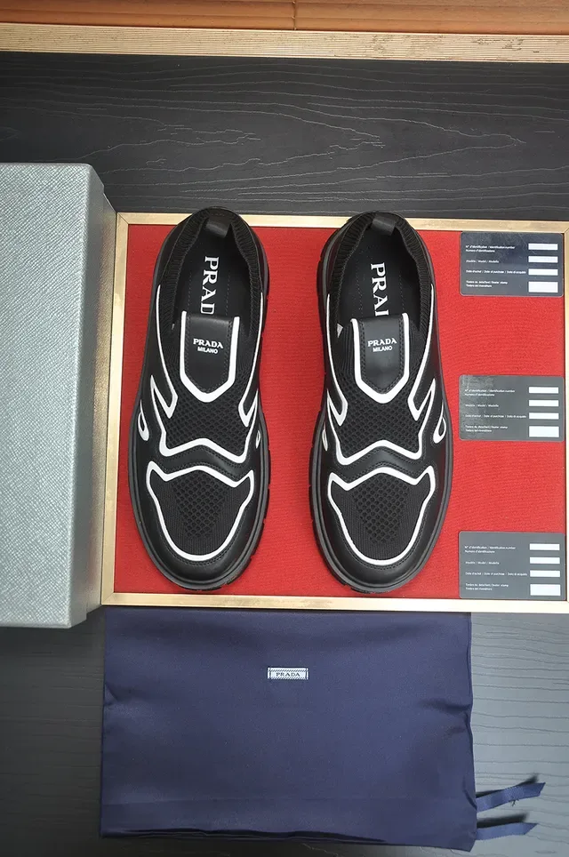 Black and White Slip-On Platform Sneaker 5