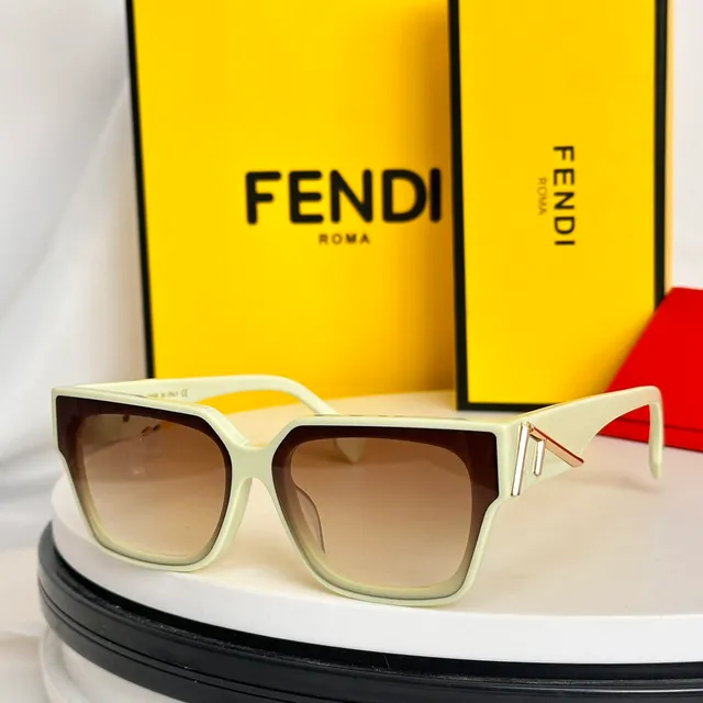 Black Brown Acetate Frame Gold-Tone Metal Accent Sunglasses 8